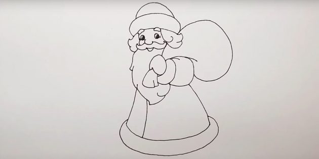 Як намалювати Діда Мороза - малюємо Діда Мороза і Снігуроньку
