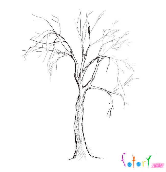 Як намалювати дерево - різні способи і види малювання дерева