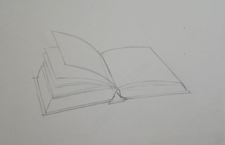 Як намалювати книги - декілька способів малювання книги