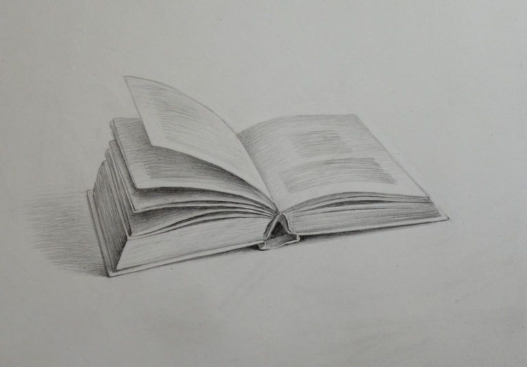 Як намалювати книги - декілька способів малювання книги