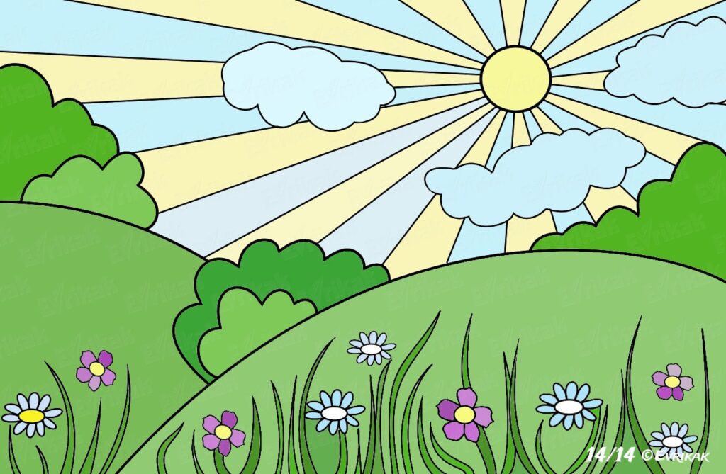 Як намалювати пейзаж - малюємо літній, весняний, осінній, зимовий і сільський пейзаж поетапно