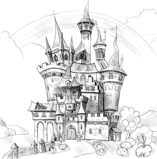 Як намалювати замок - малюємо замки олівцем поетапно і різними способами